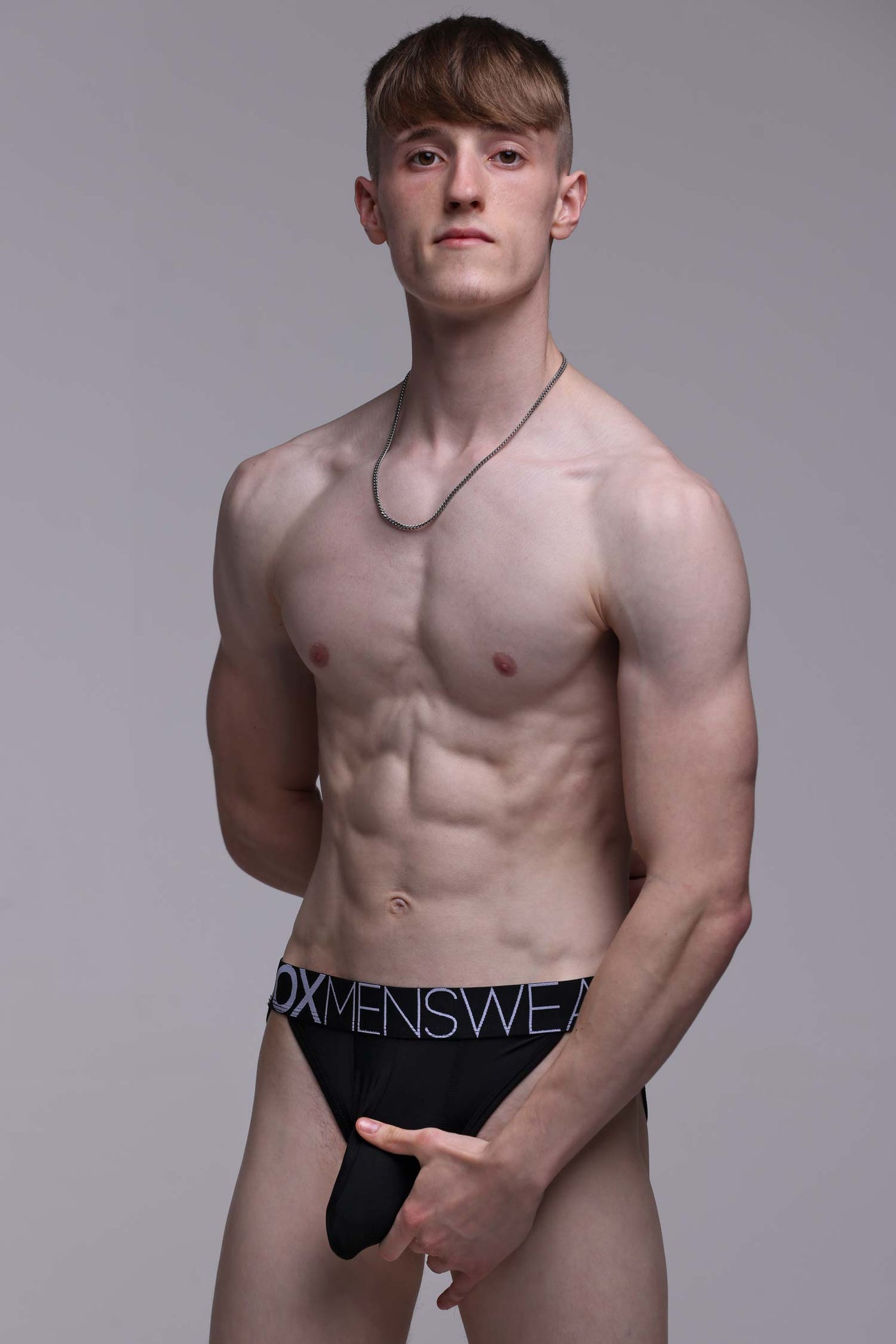 Mens Tanga Briefs: Defined Crotch - Black