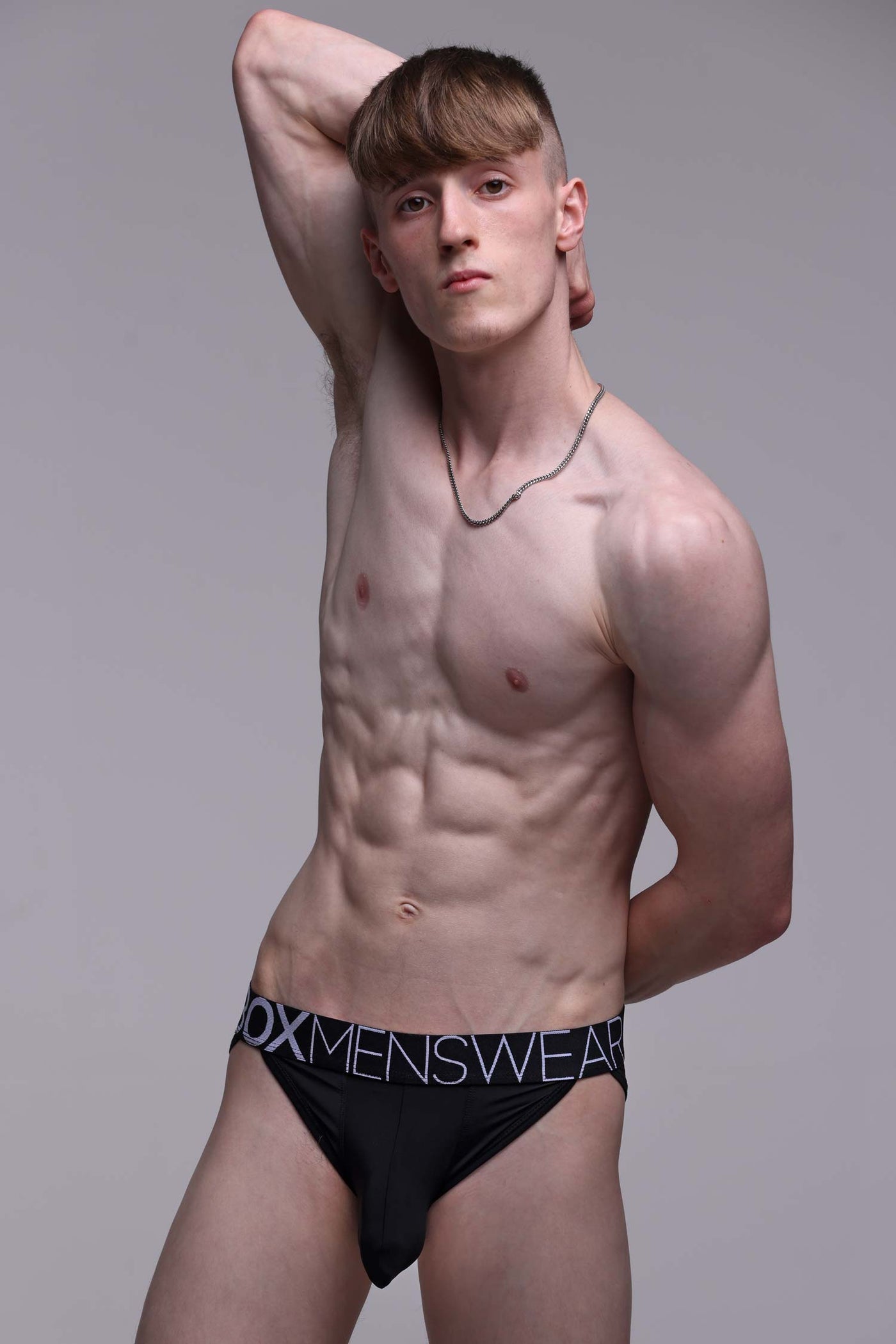 Mens Tanga Briefs: Defined Crotch - Black