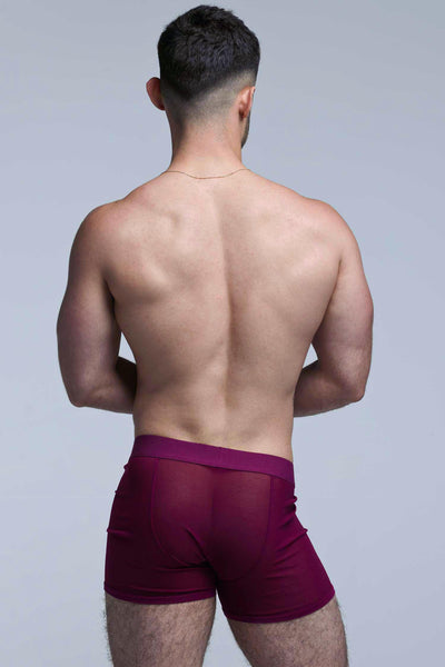 All Over Mesh Boxers - Cherry Crush