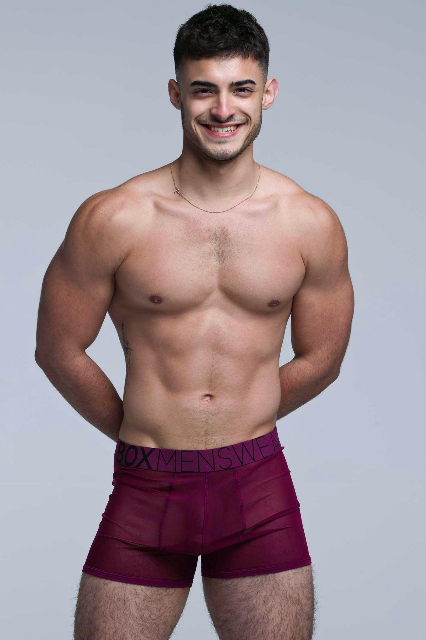 All Over Mesh Boxers - Cherry Crush