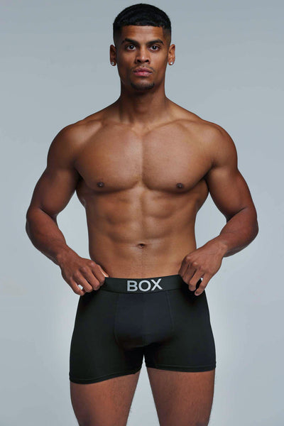 Metallic Modal Boxers - Black & Silver
