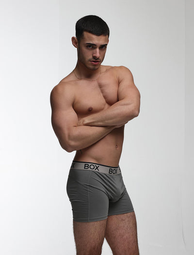 Mens Sports Boxers - Endurance Grey