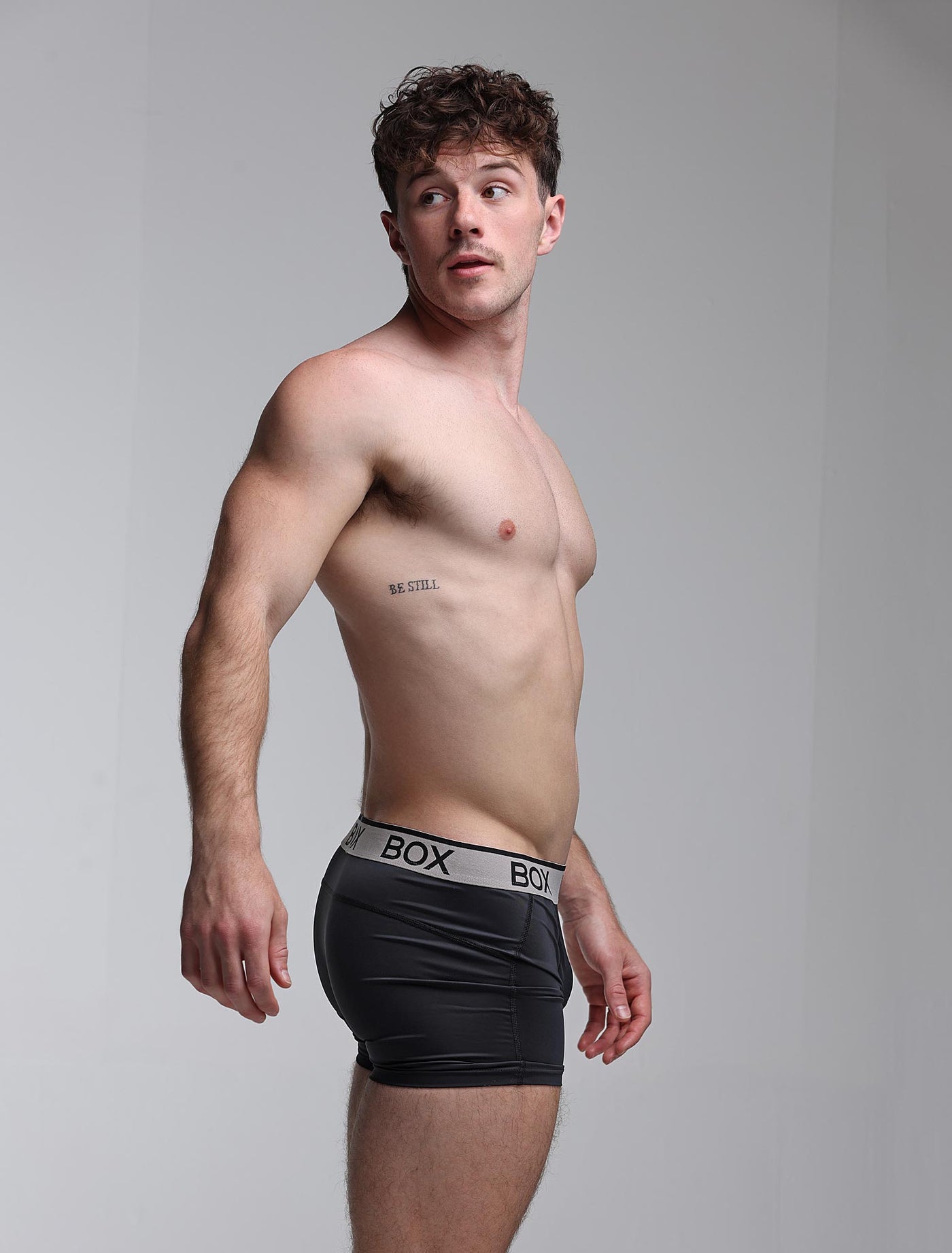 Mens Sports Boxers - Black Intensity