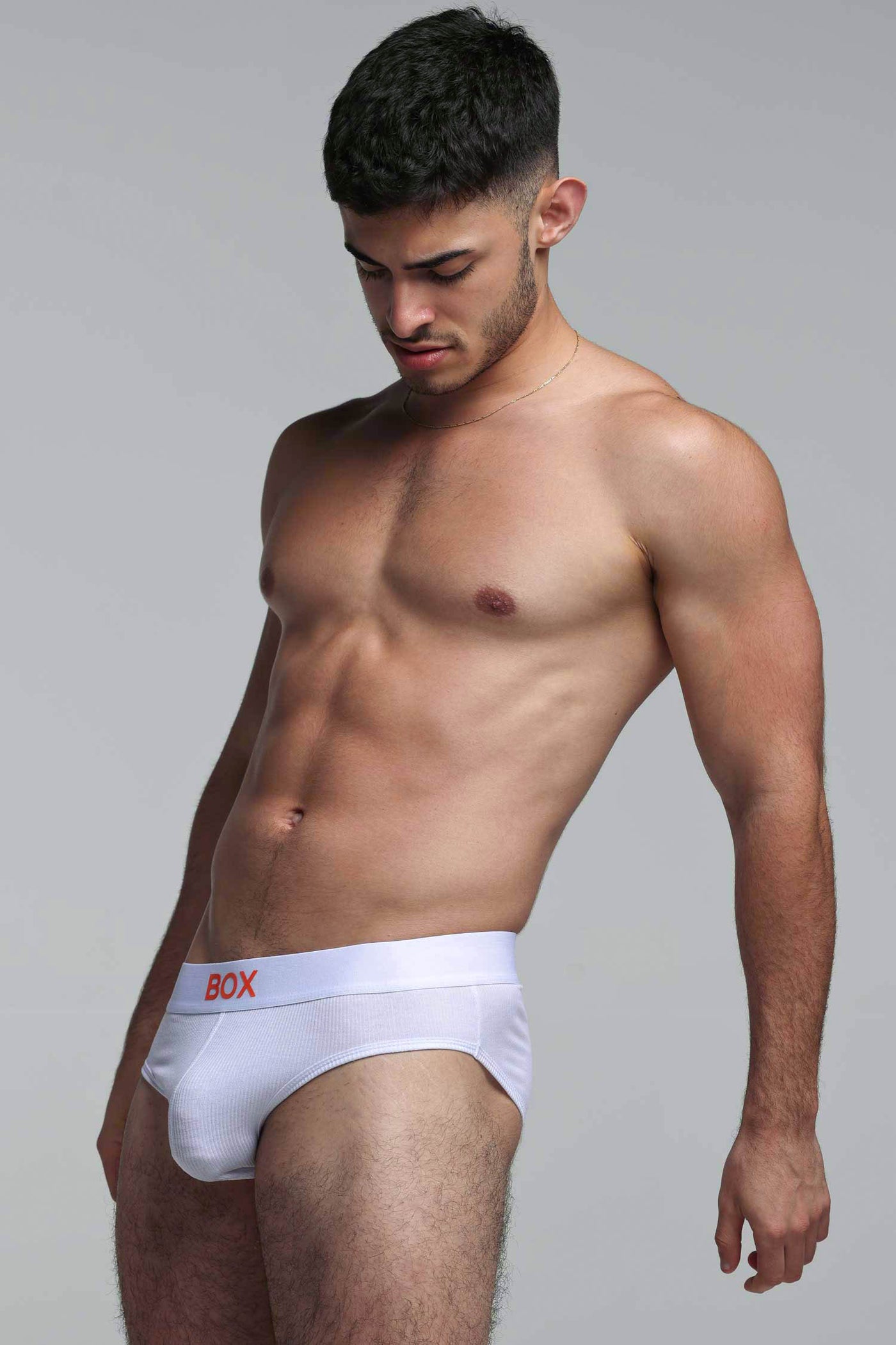 Colour Pop Briefs - White & Orange
