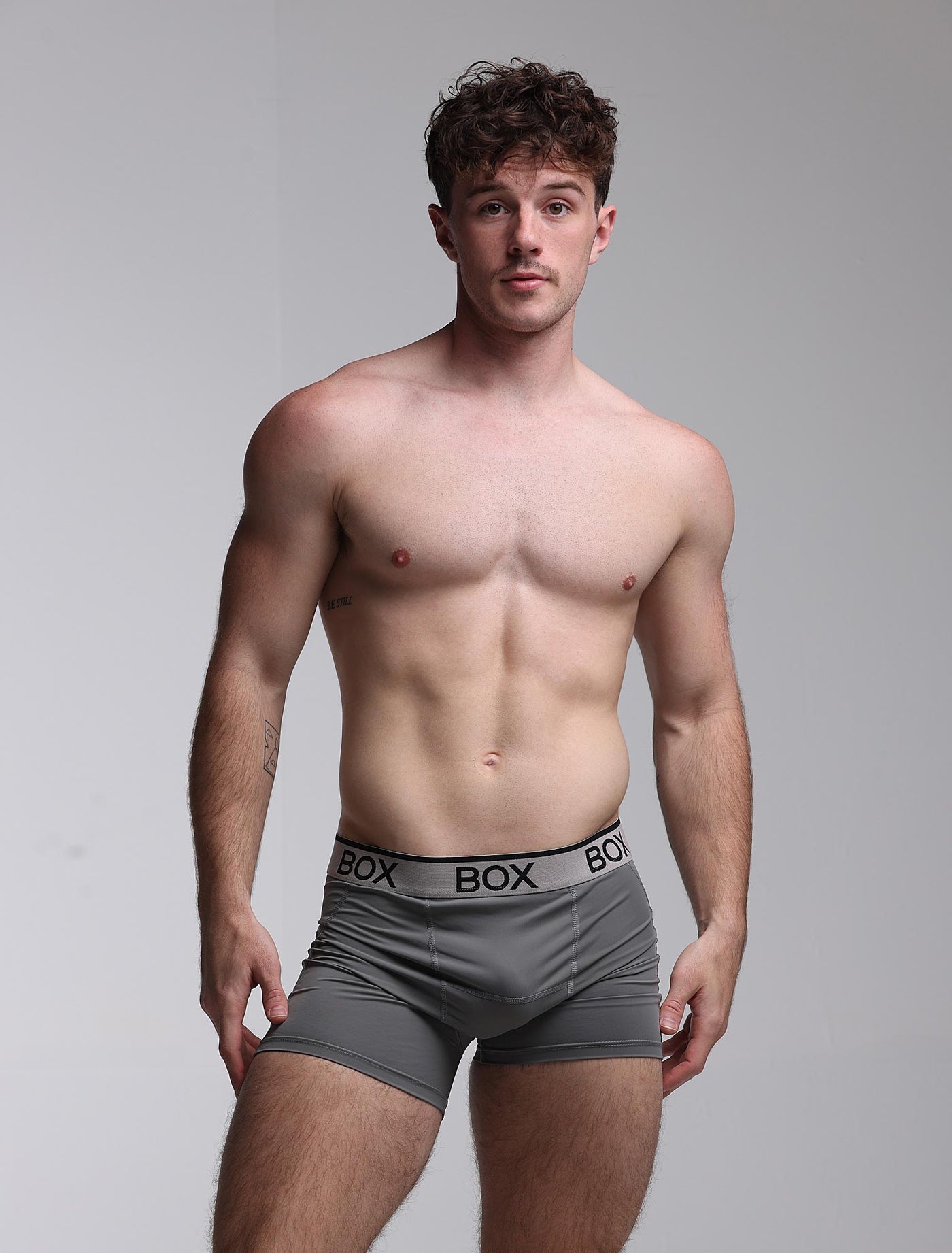 Mens Sports Boxers - Endurance Grey