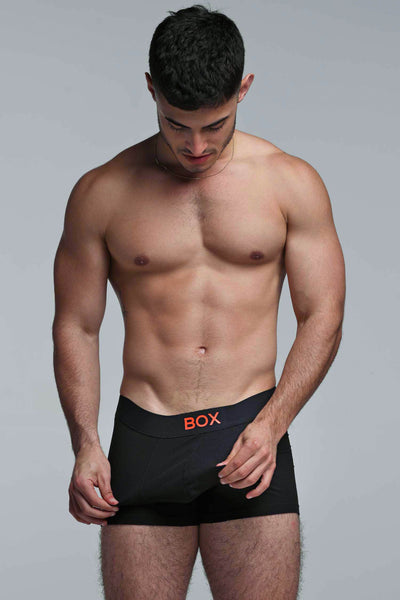 Colour Pop Boxers - Black & Orange