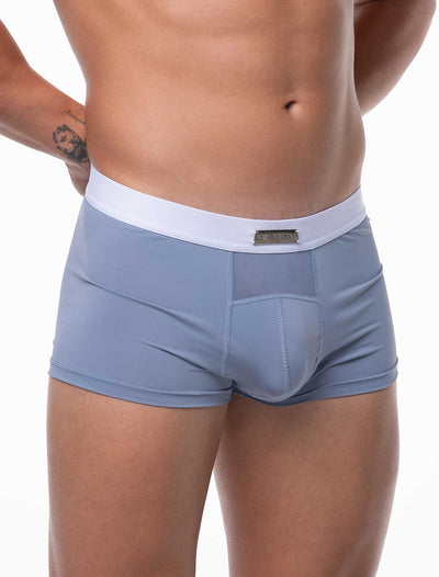 Mens Curved Mesh Boxers - Blue