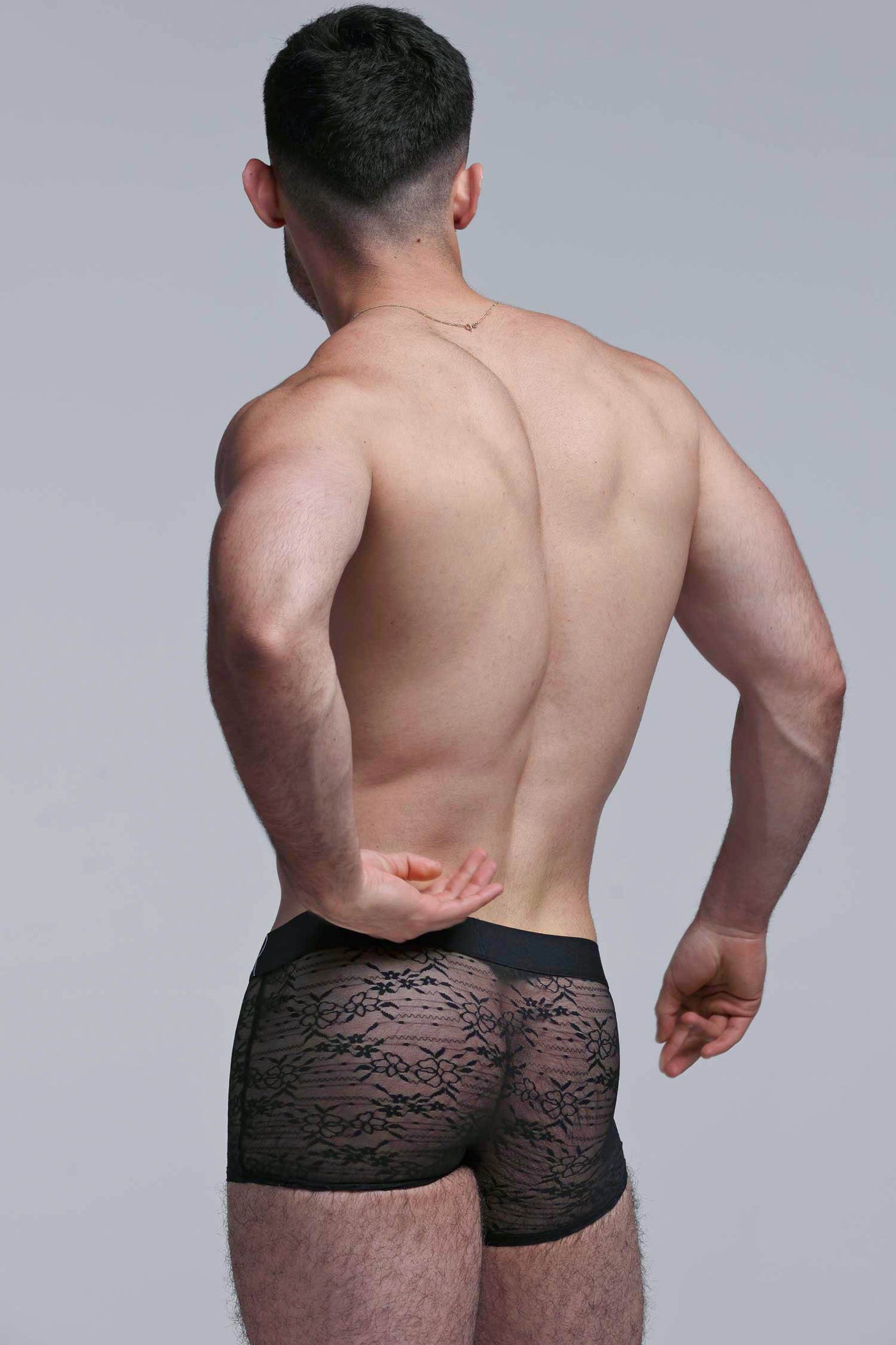 All Over Lace Boxers - After Dark