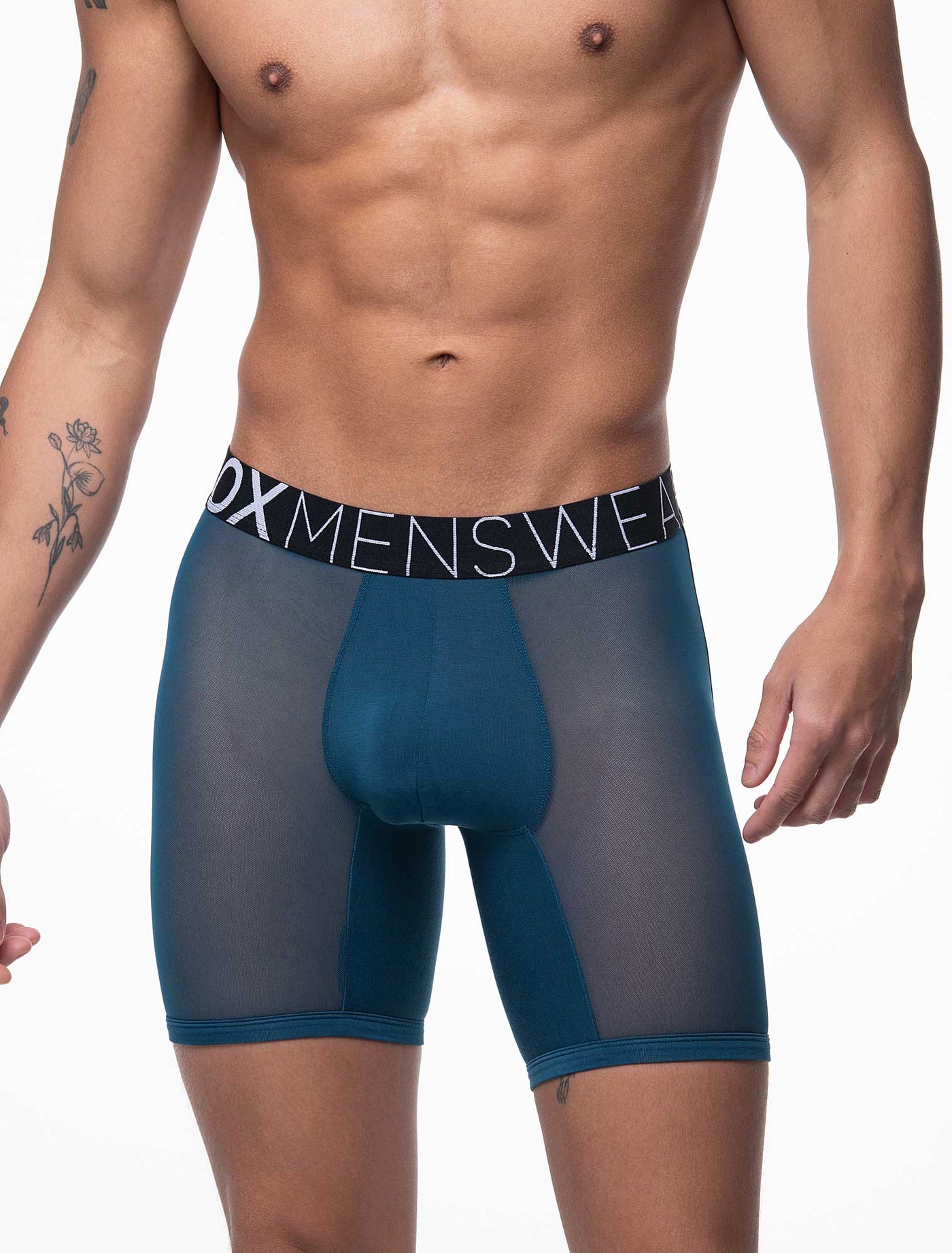 King Fit Mesh Panel - Transparent Crotch: Legion Blue