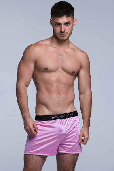 Satin Boxers - Pink Tease