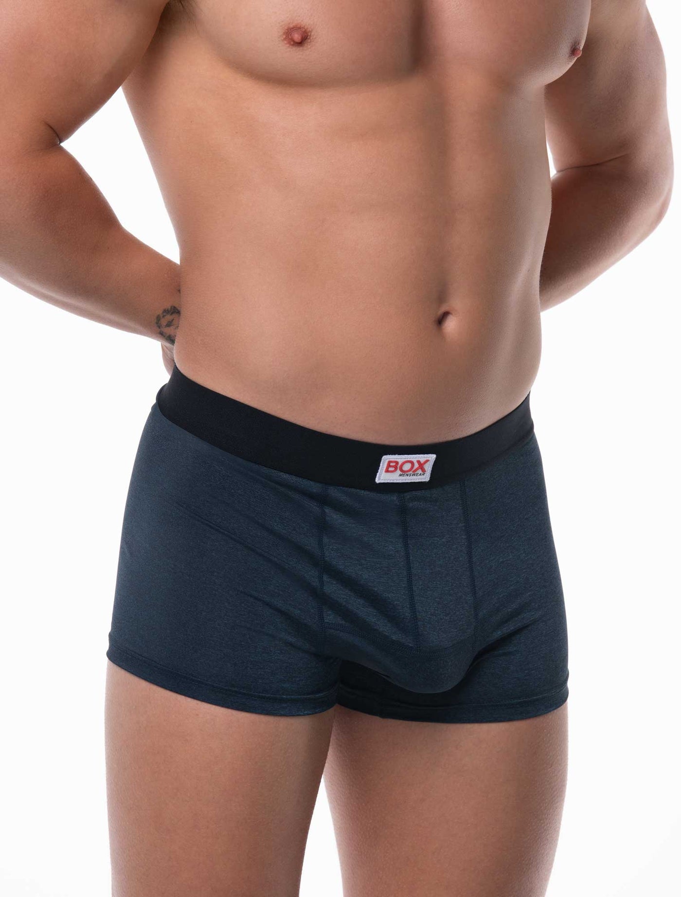 Marl Moment Boxers - Platinum Navy