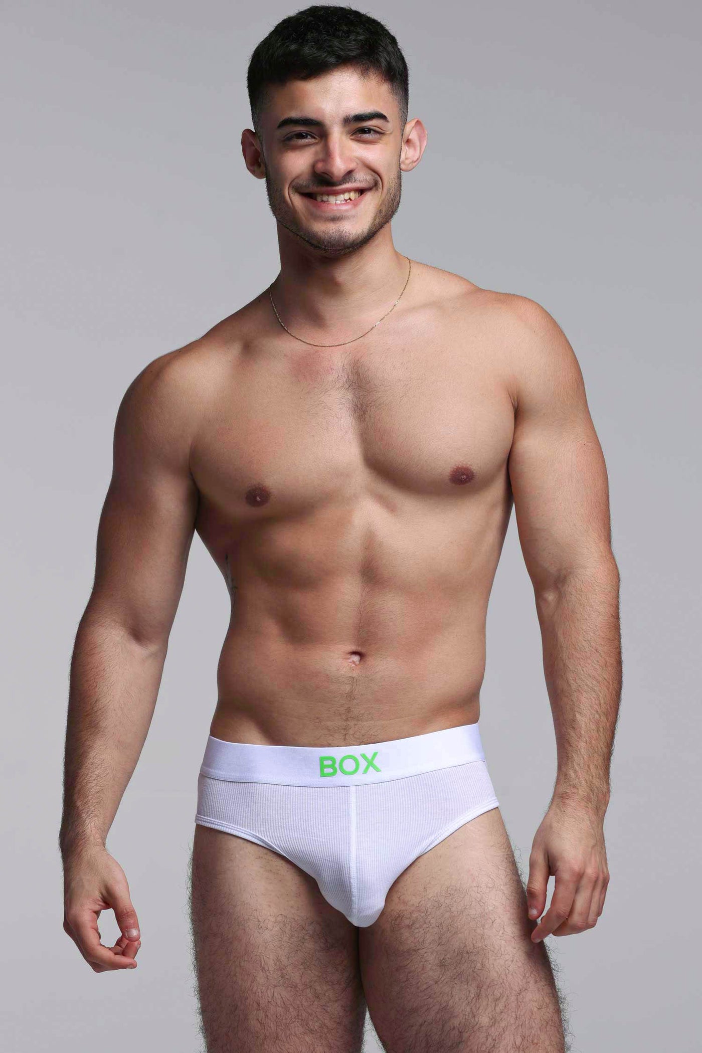 Colour Pop Briefs - White & Green