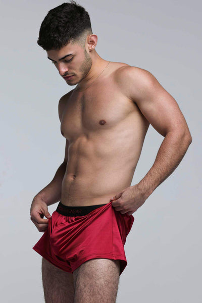 Satin Boxers - Rouge Desire