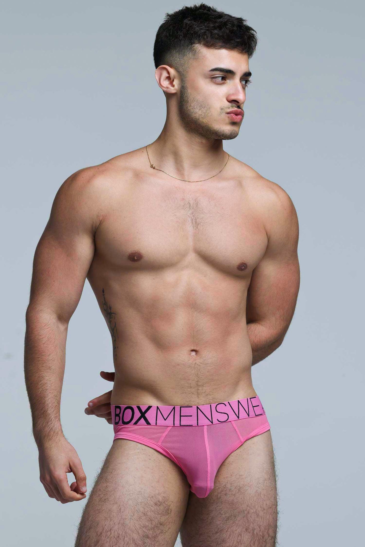 All Over Mesh Briefs - Boyfriend Pink