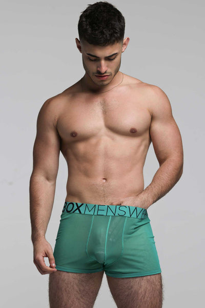 All Over Mesh Boxers - Lucky Lad Green