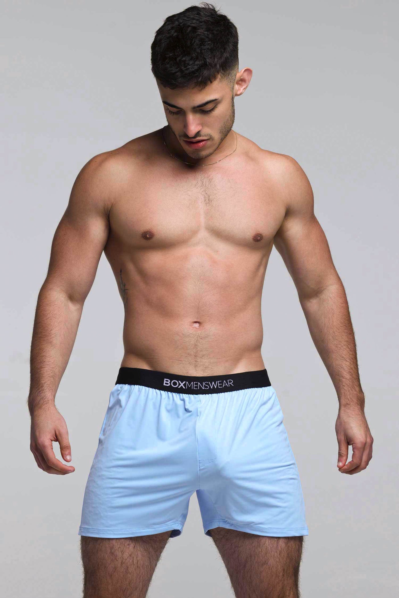 Silky Seamless Lounge Shorts - Sky Blue