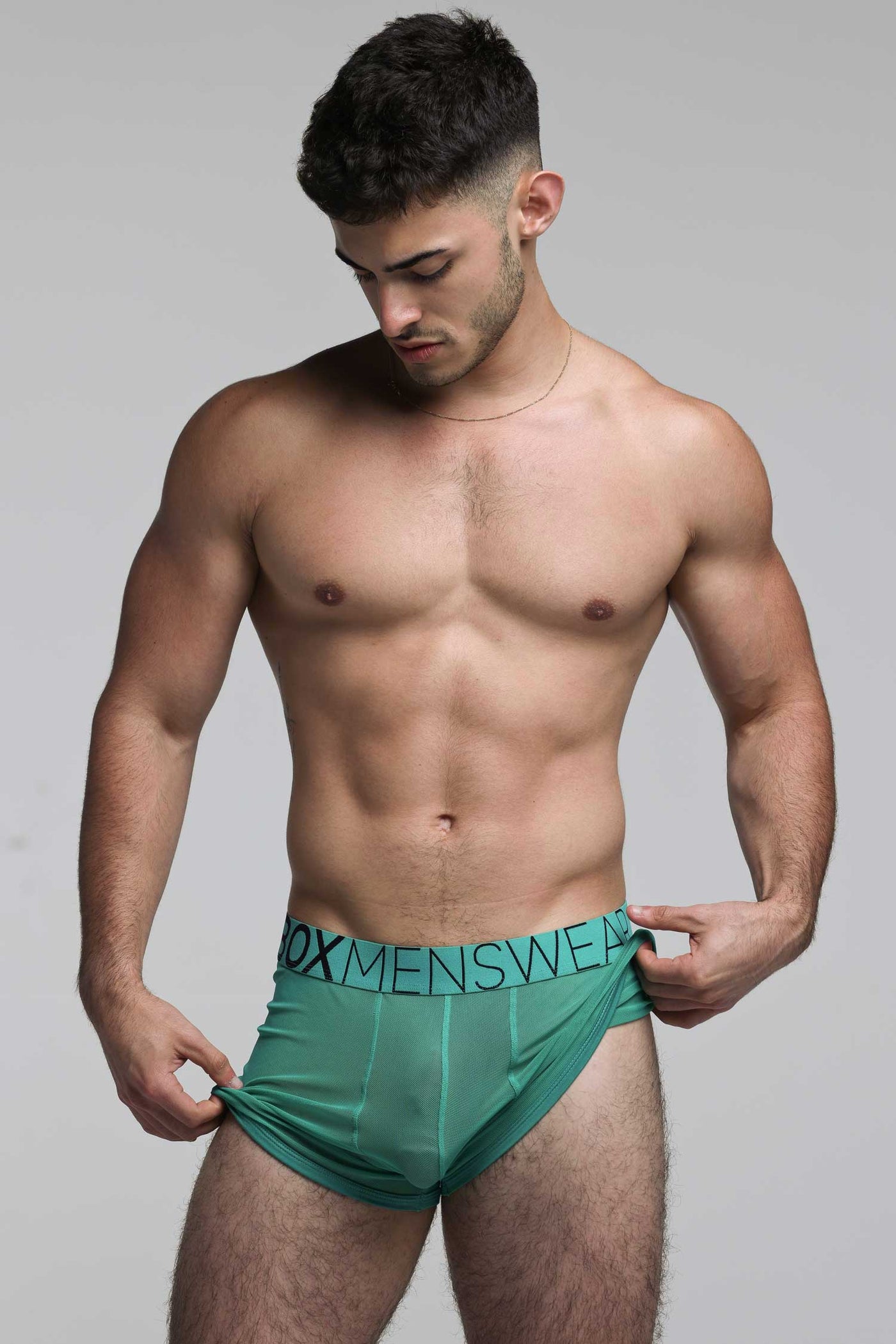 All Over Mesh Boxers - Lucky Lad Green