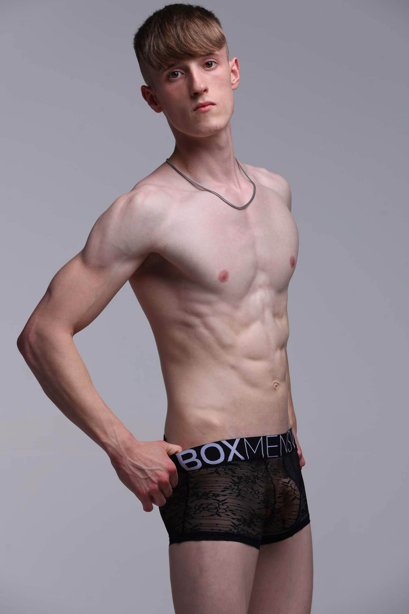 All Over Lace Boxers - After Dark