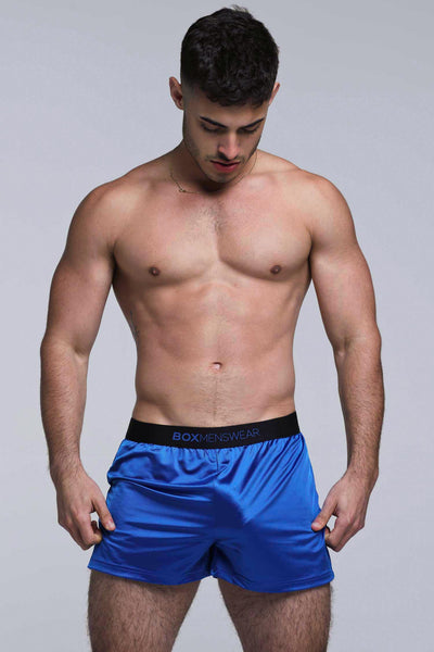 Satin Boxers - Midnight Navy