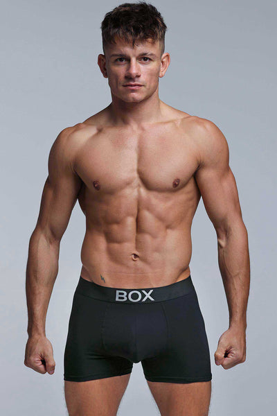 Metallic Modal Boxers - Black & Silver