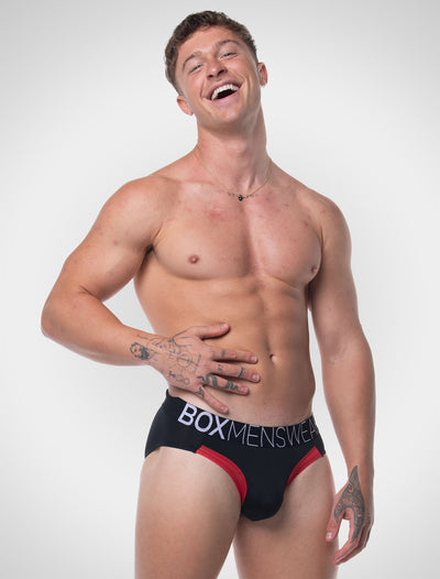 Prince Fit Briefs - Black & Red