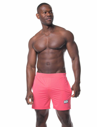 Mesh Football Shorts - Mascot Pink