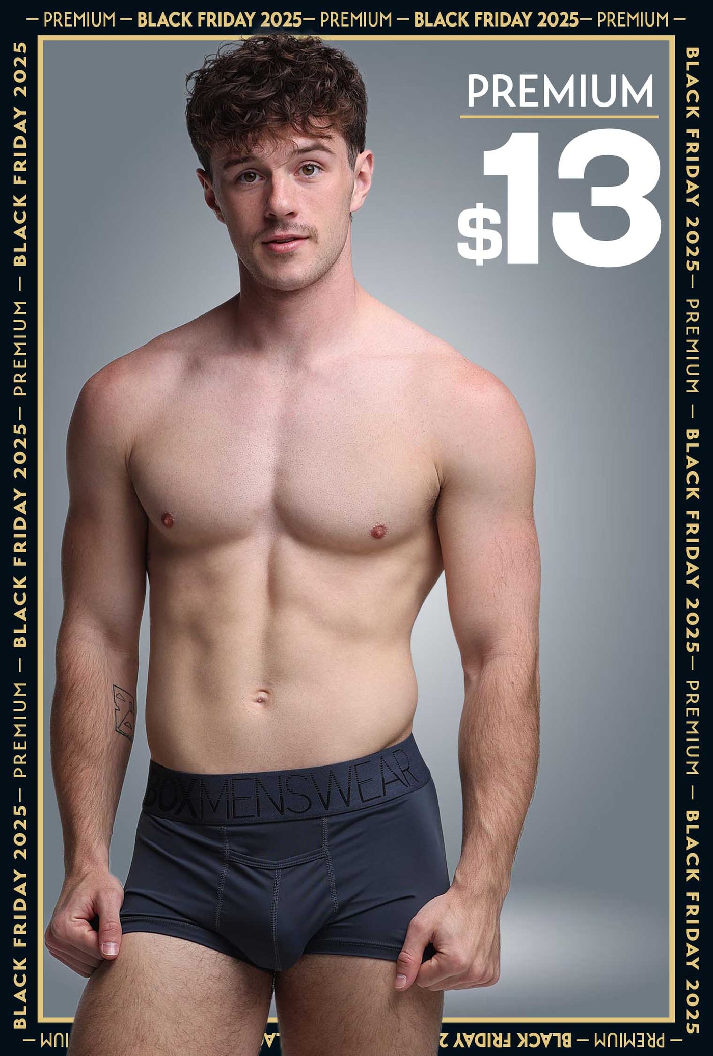 Mens Arched Keyhole Boxers - Nautical Nightfall