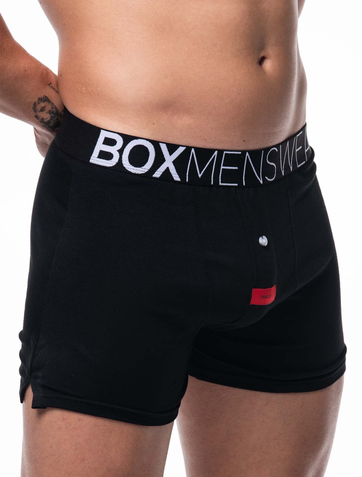Button-up Boxers - Black Gala