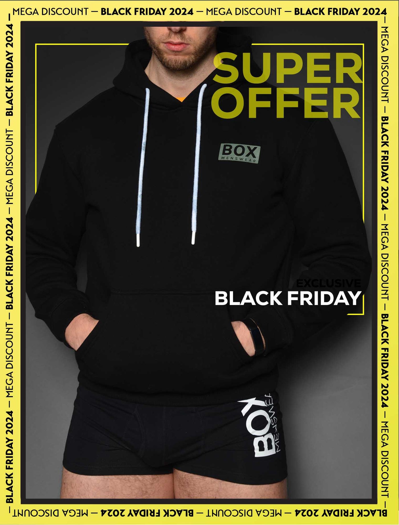 Mens Hoodie - Black