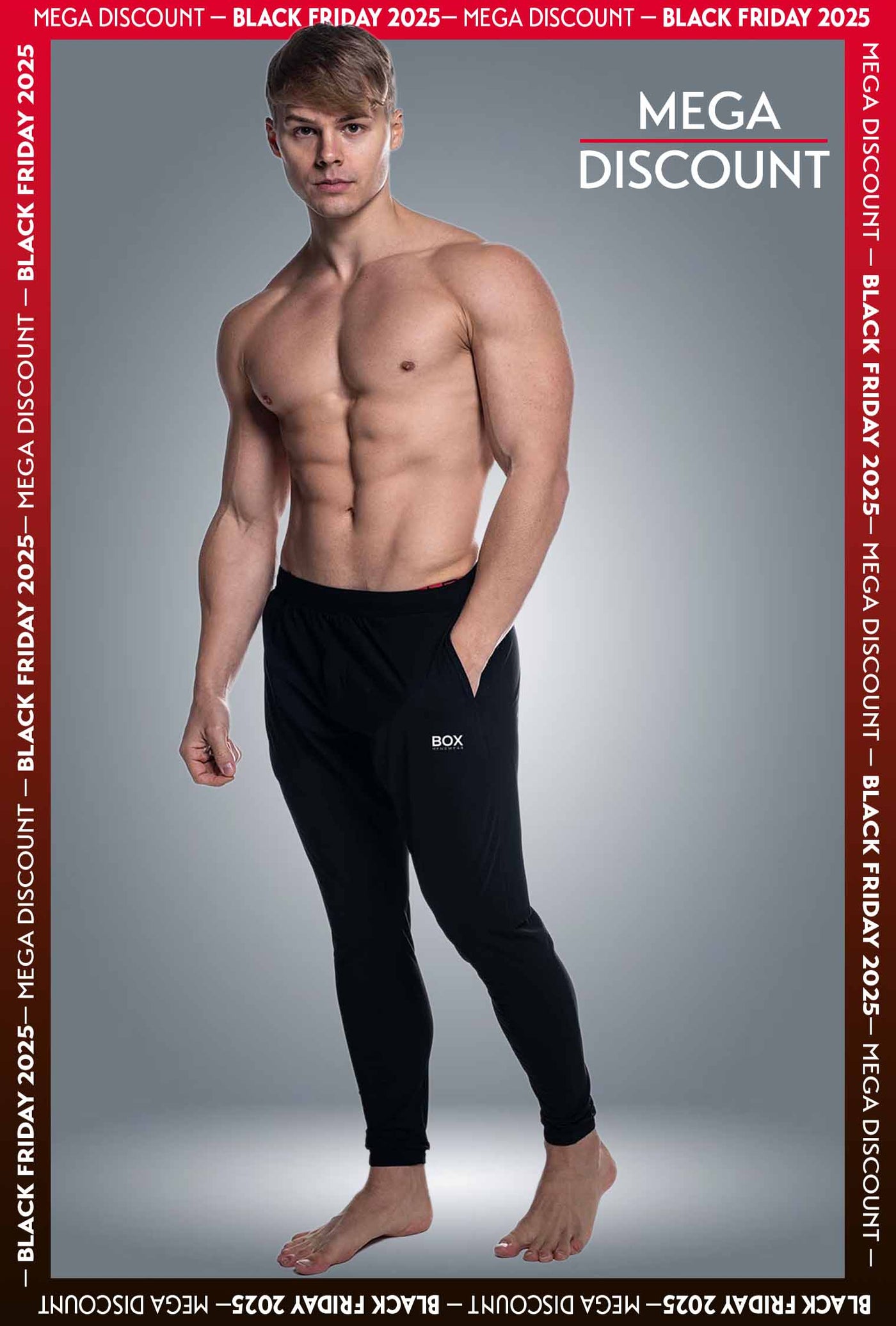 Mens X-Line Tapered Joggers - Black