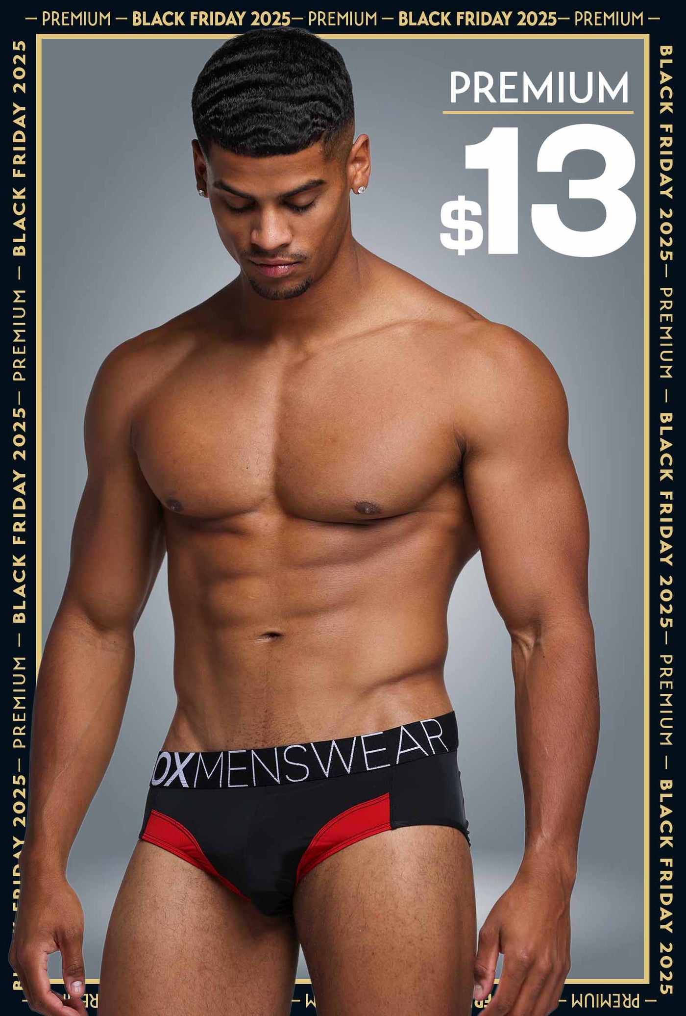 Prince Fit Briefs - Black & Red