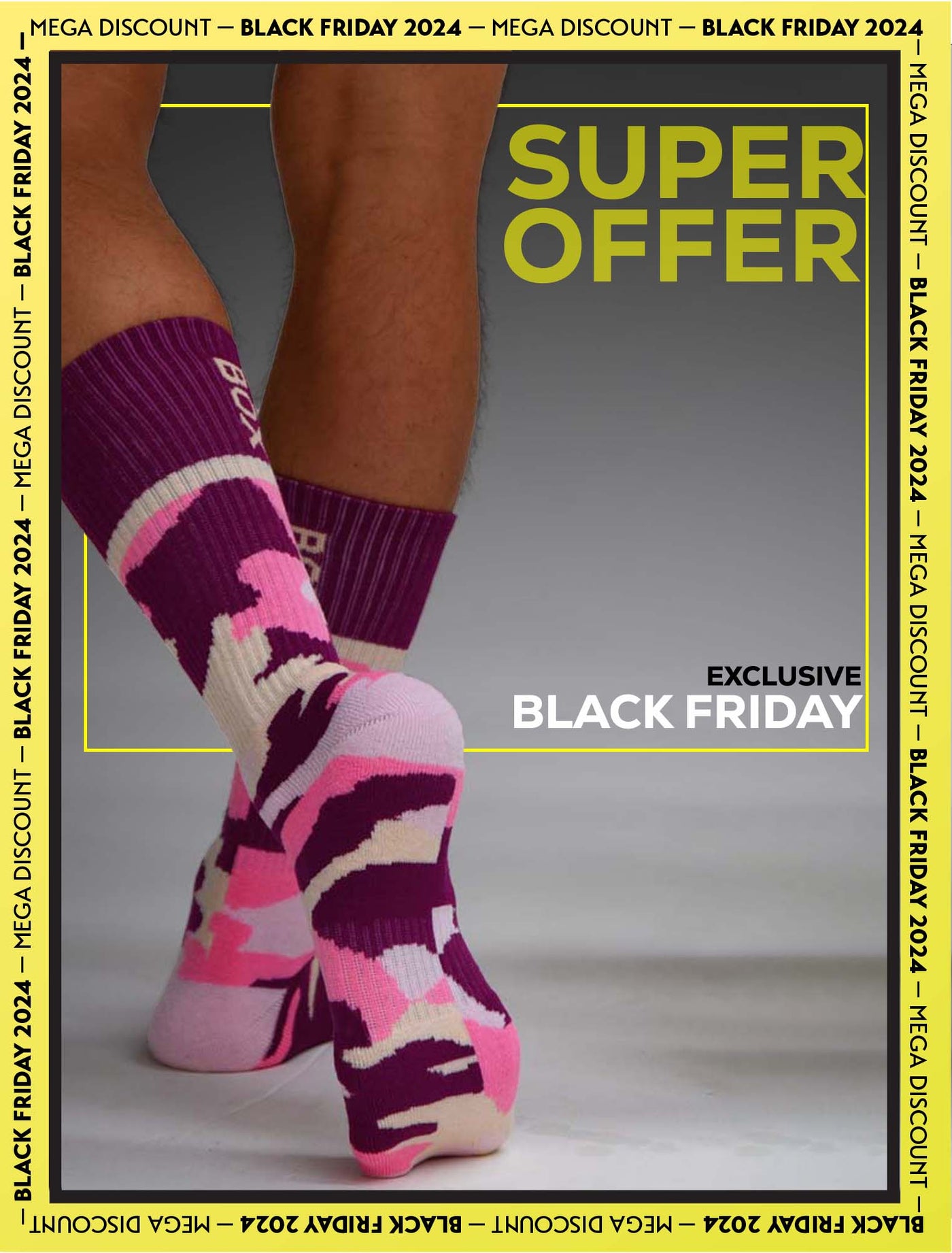 Box Sports Socks - Pink Camo