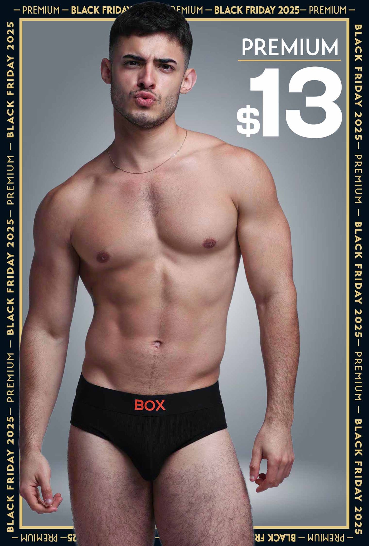 Colour Pop Briefs - Black & Orange