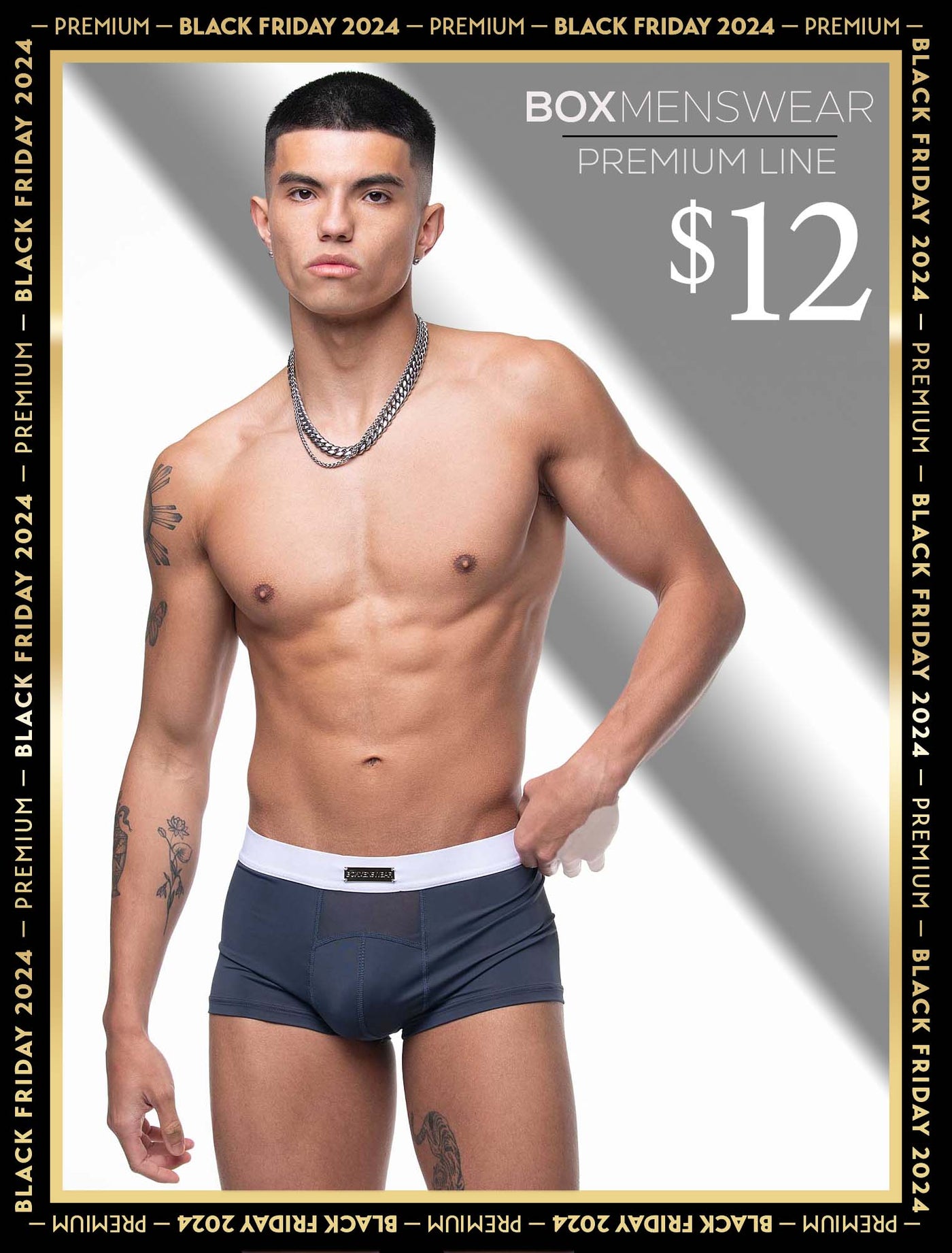 Mens Curved Mesh Briefs - Navy