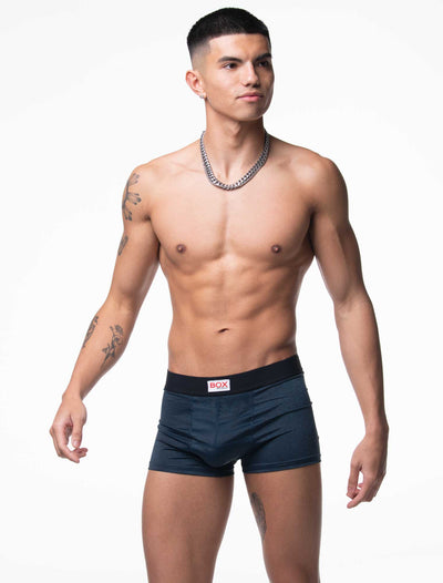 Marl Moment Boxers - Platinum Navy