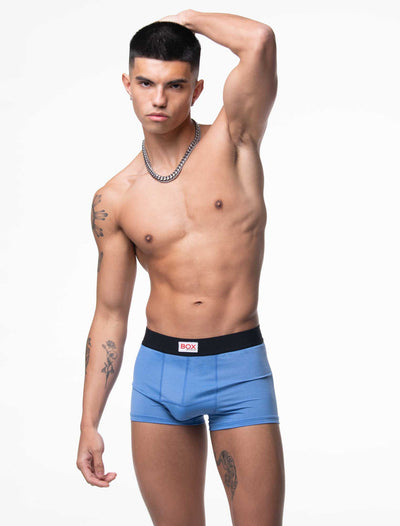 Marl Moment Boxers - Platinum Blue