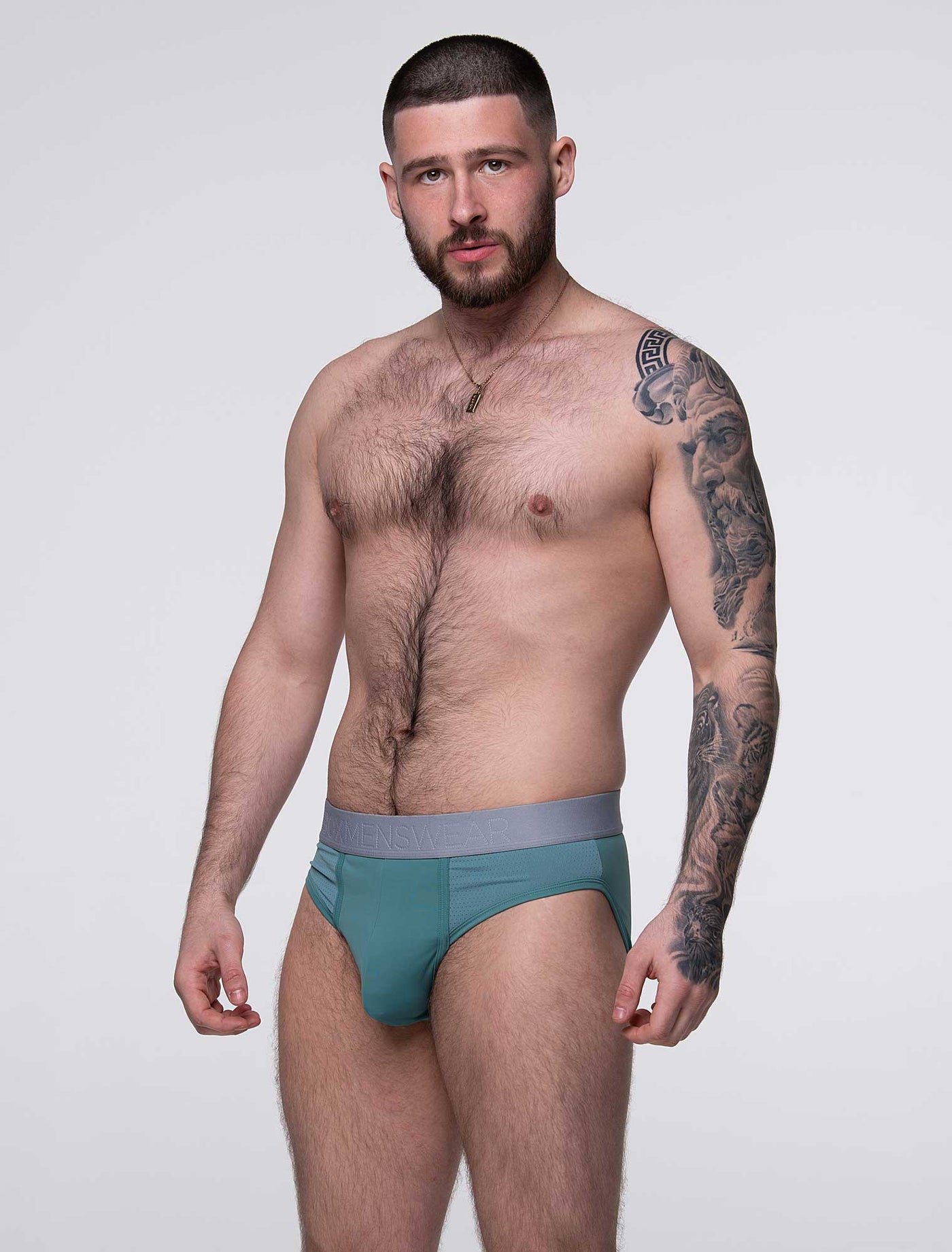 Mesh Panel Briefs - Riviera