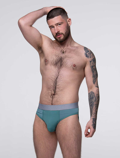 Mesh Panel Briefs - Riviera