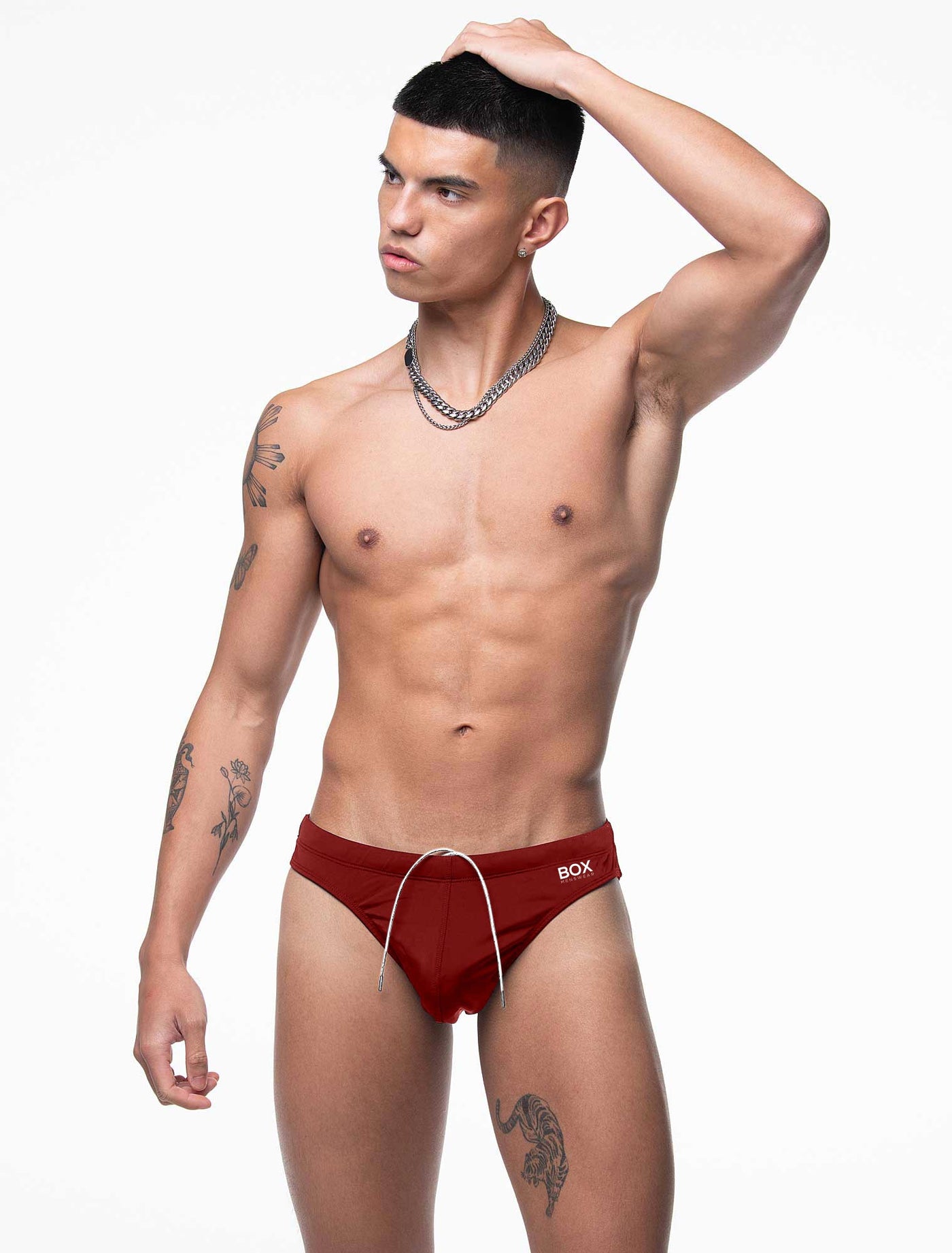 Swimming Trunks - Burgundy