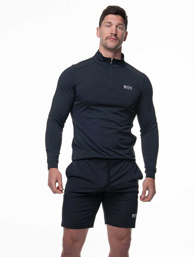 Active Panelled Sports Shorts - Black