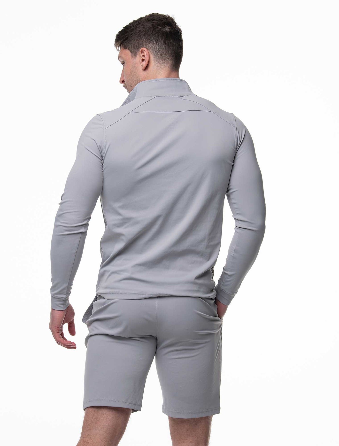 Active Panelled Sports Shorts - Grey