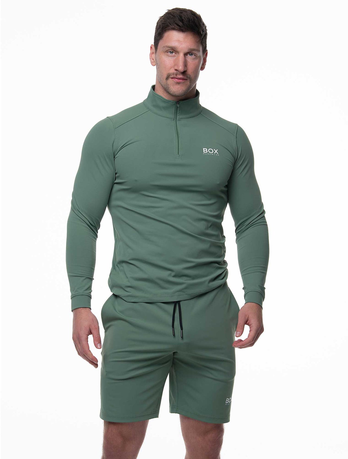 Active Panelled Sports Shorts - Green