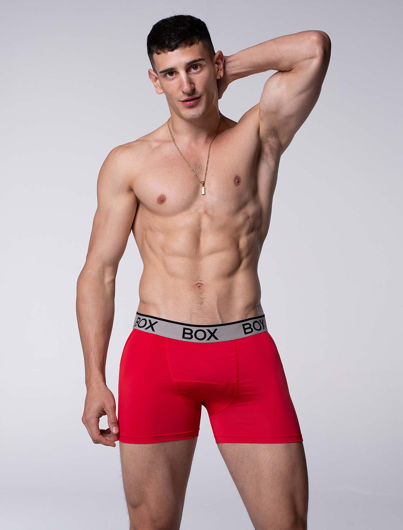 Mens Sports Boxers - Red Ignition