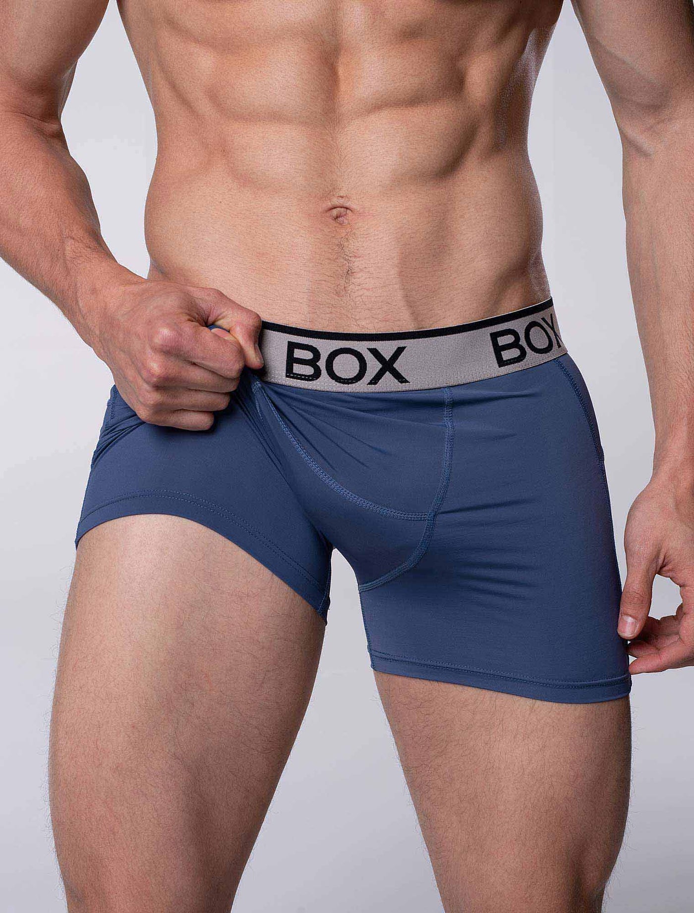 Mens Sports Boxers - Velocity Blue