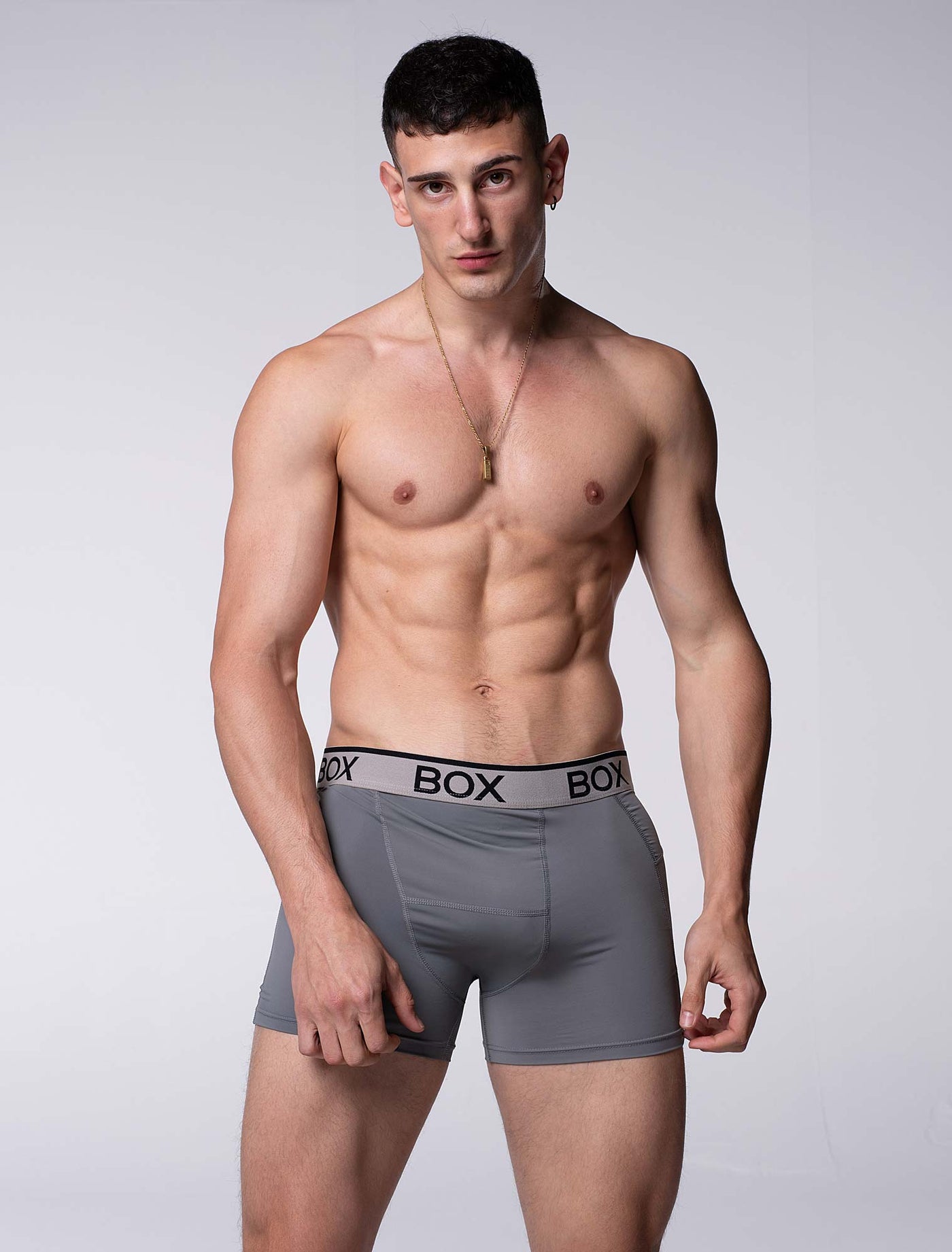 Mens Sports Boxers - Endurance Grey