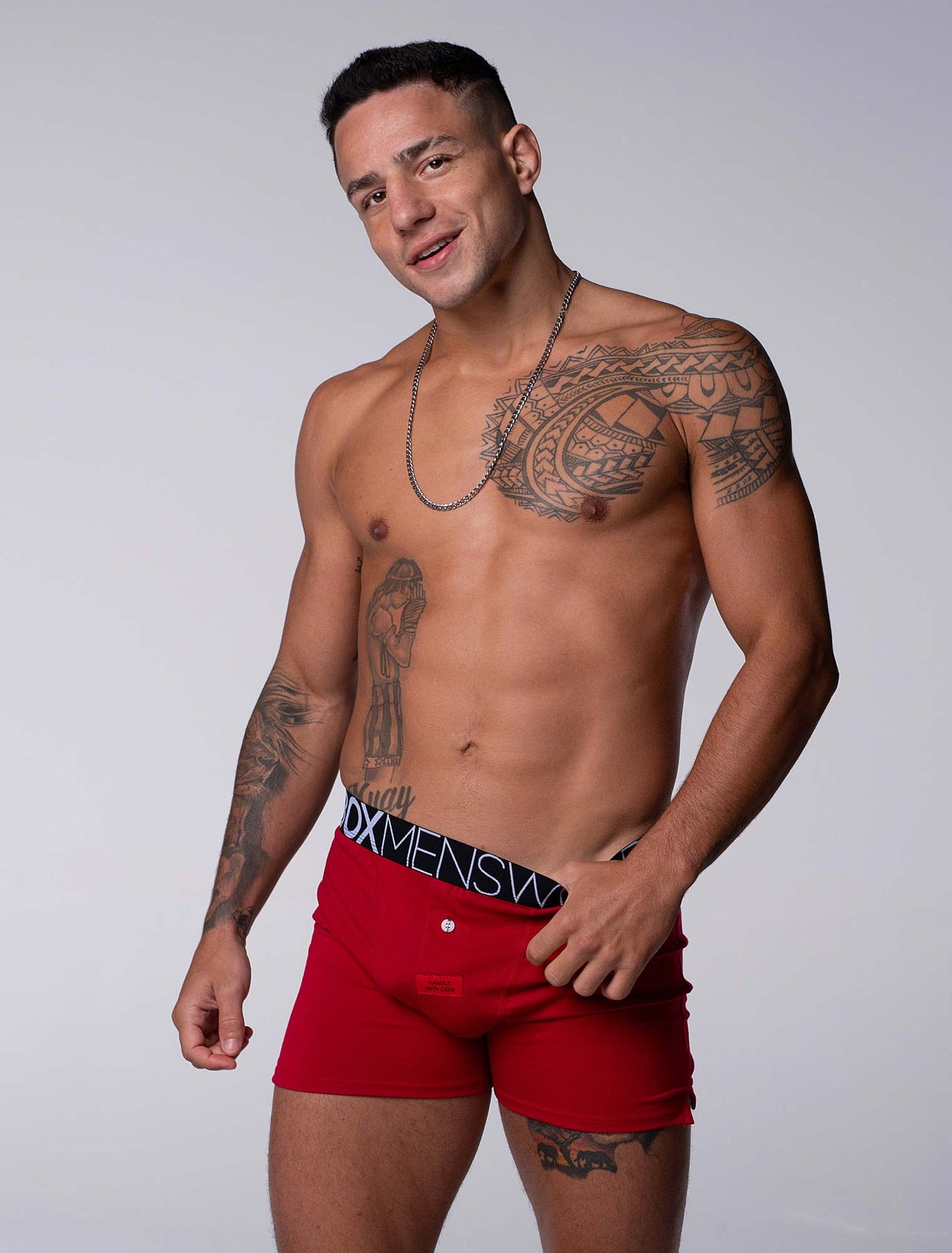 Button-up Boxers - Rouge Moi