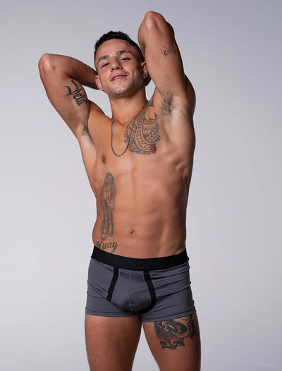 Motion Mesh Boxers - Grey