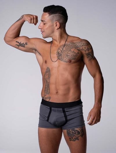 Motion Mesh Boxers - Grey