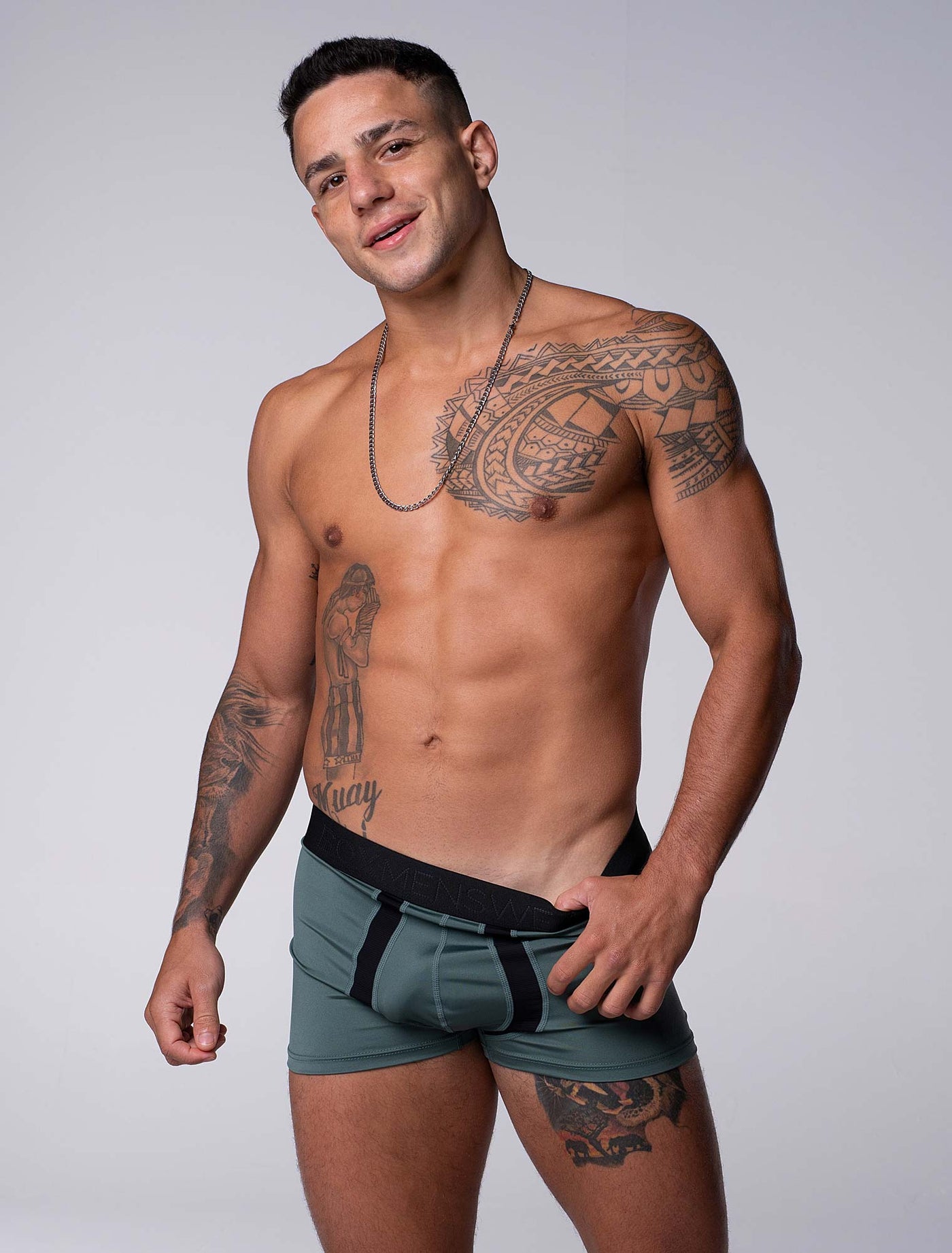 Motion Mesh Boxers - Military Green