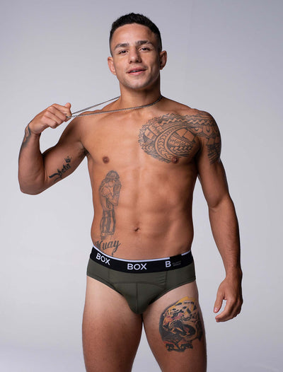 Box x Elliott: Elite Briefs - Chic Khaki